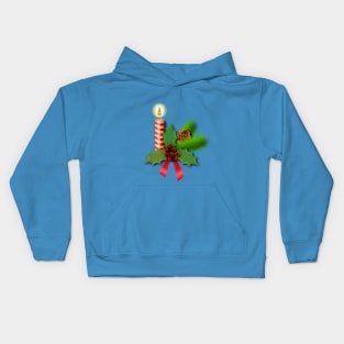 Christmas Candle & Decorations Kids Hoodie